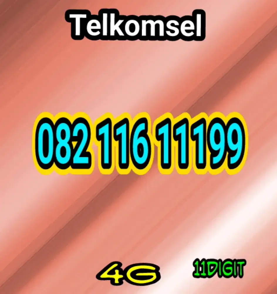 Perdana cantik simpati Telkomsel 11digit  99