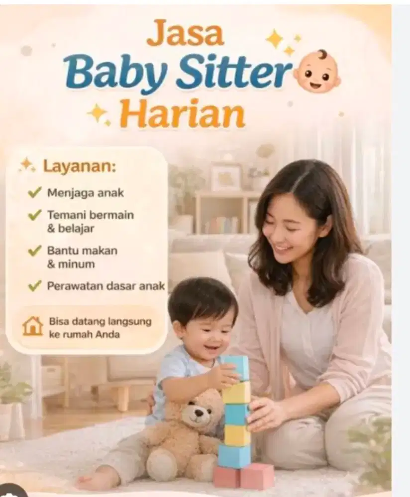 Babysitter harian ... caregiver... nemenin ke rumah sakit