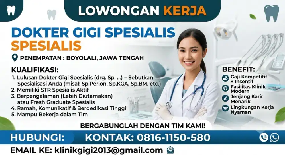 Dokter gigi spesialis boyolali
