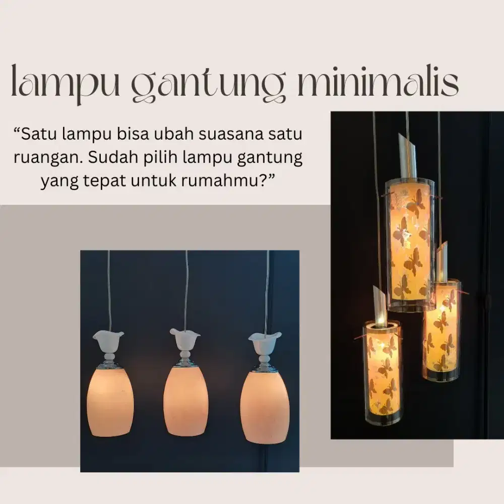 Lampu gantung minimalis