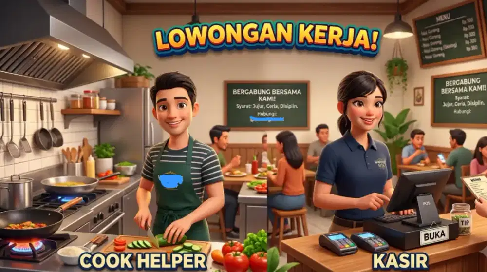 Suka Dunia Kuliner? Yuk, Join Jadi KASIR & COOK HELPER!
