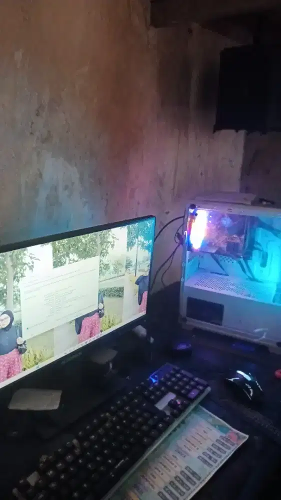 pc / komputer set monitor 19 inc