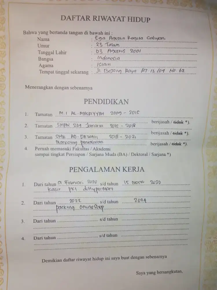 Cari lowongan pekerjaan