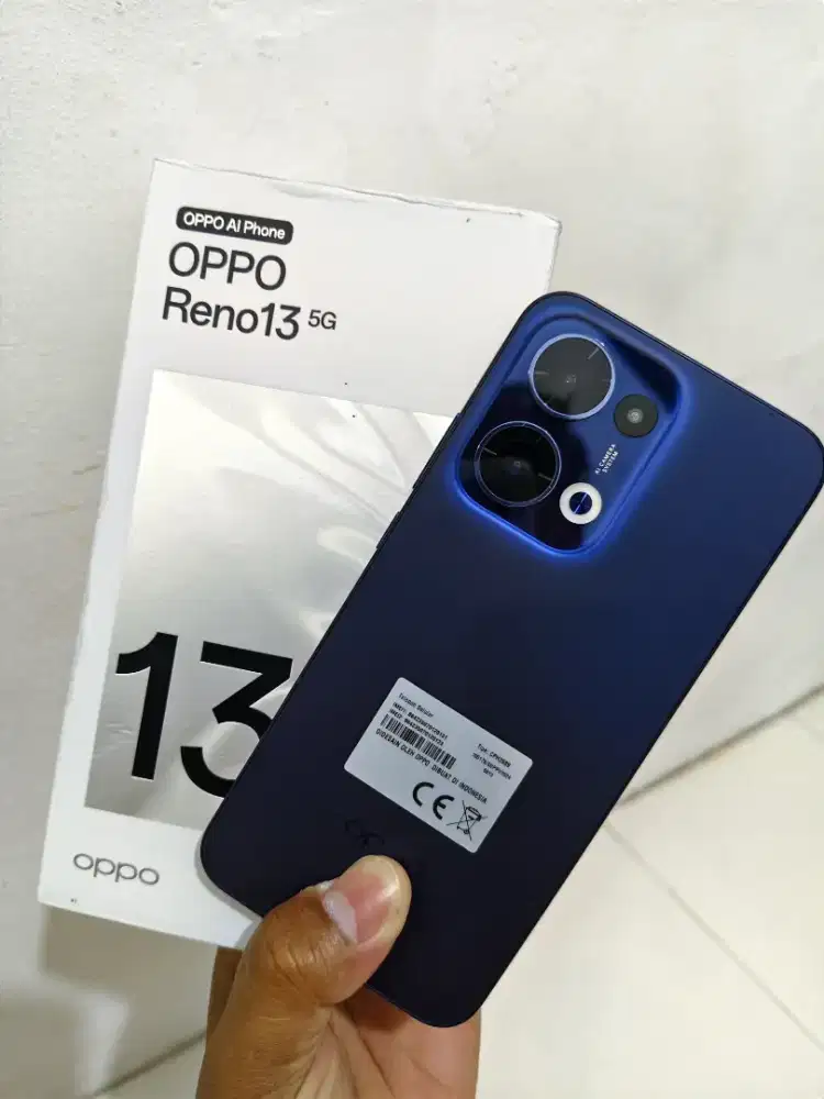 OPPO Reno 13 5G 12/256 GB Luminous Blue Fullset Mulus