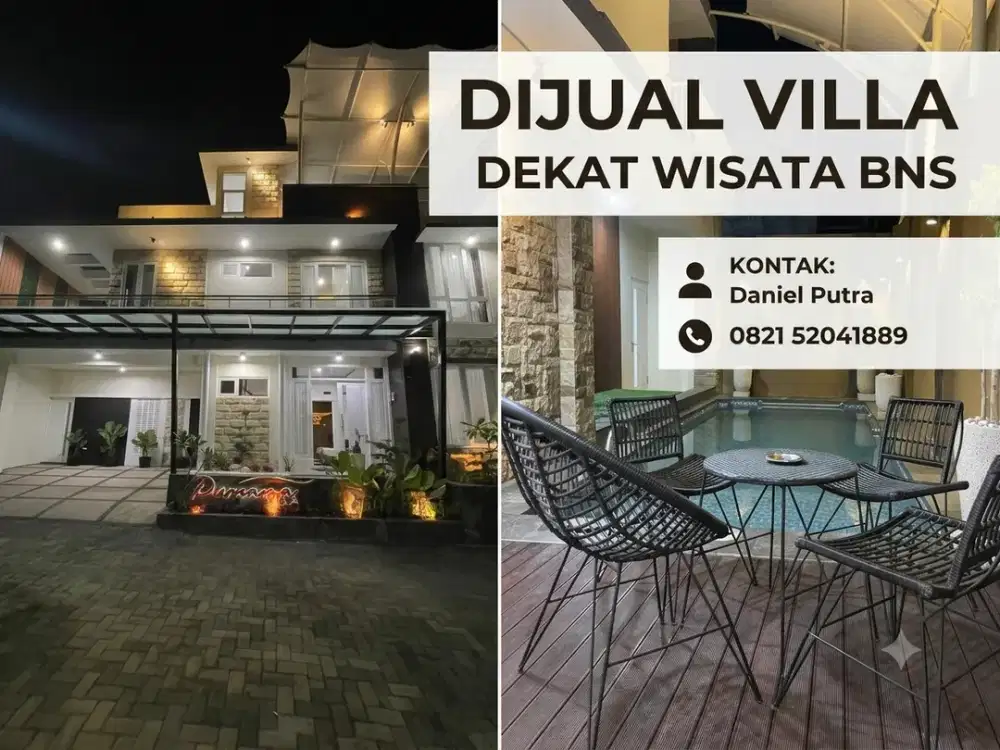 Villa Mewah Dekat BNS Batu — LB 160/LT 140, 5 KT + Private Pool (Potensi Passive Income Tinggi)