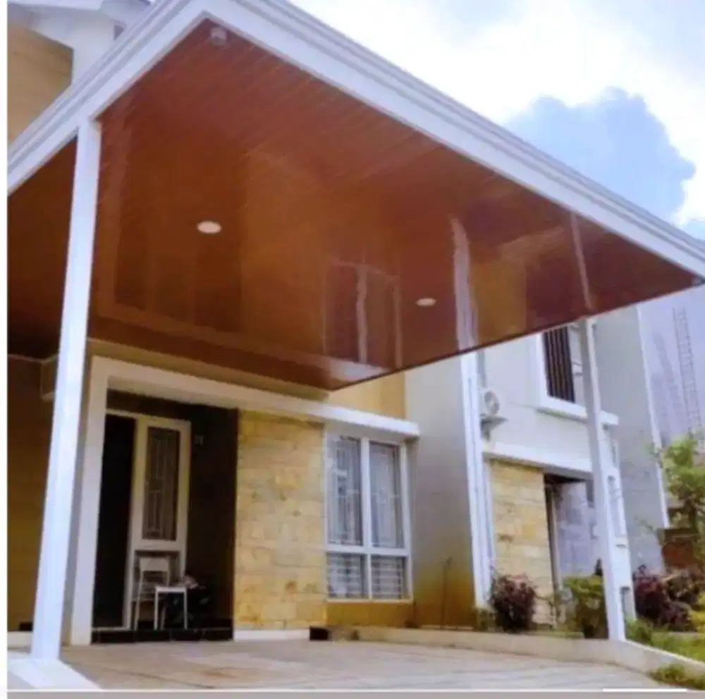 kanopi Cordoba atap Alderon Dobel Layar + Plaon PVC harga PROMO
