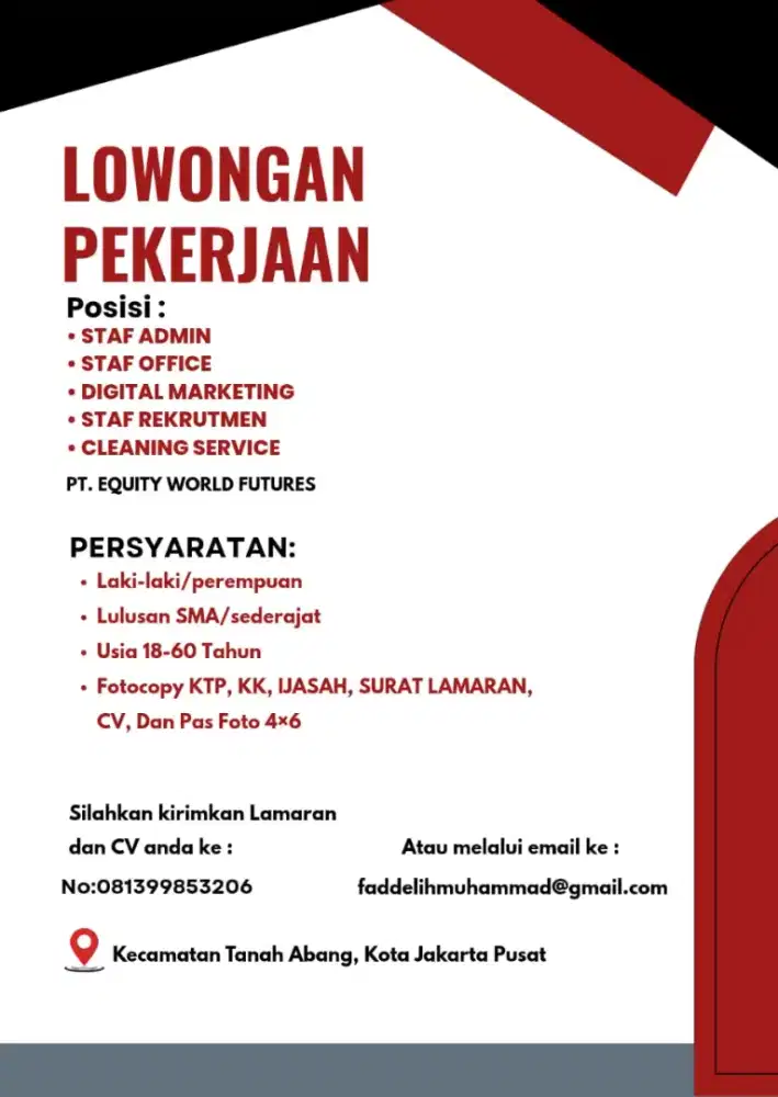Loker jakarta pusat