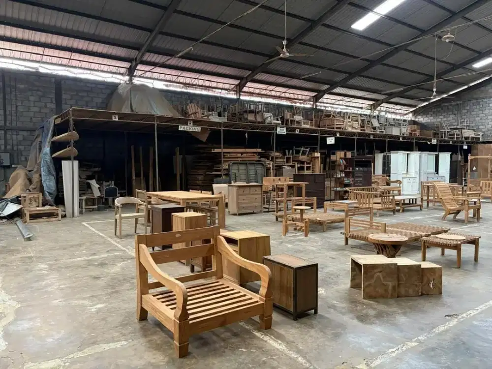 Dijual pabrik furniture di Jepara / For sale a furniture factory in Jepara negotiable