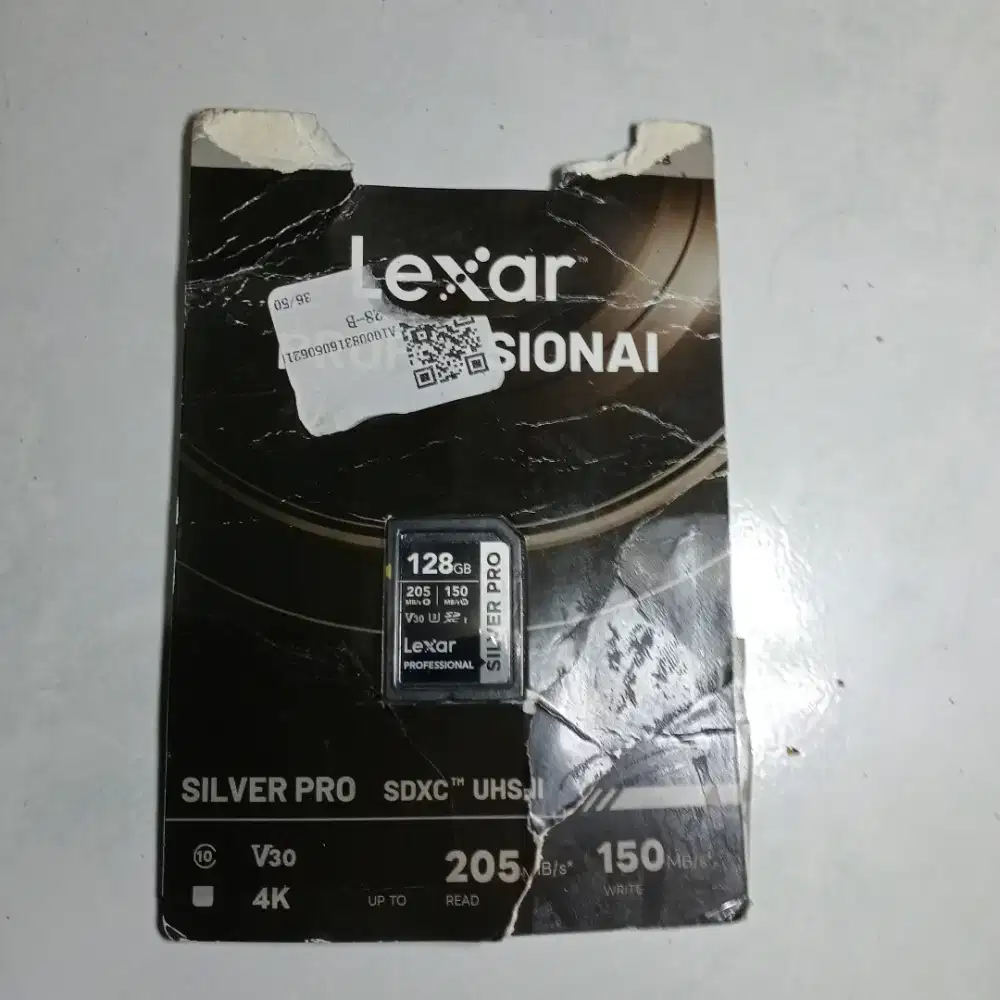 Memory Lexar Professional SDXC SILVER PRO UHS-II Memory Card 128 GB