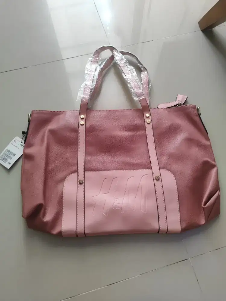 Tas Tote Bag H&M Pink