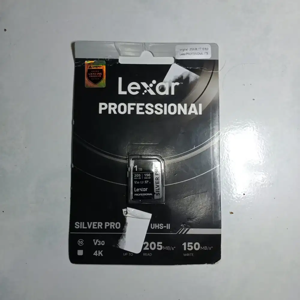 MicroSD 1TB Lexar Professional SILVER PRO

SDX UHS-II