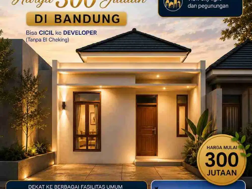 Dijual Rumah Murah Sejuk di Bandung Timur