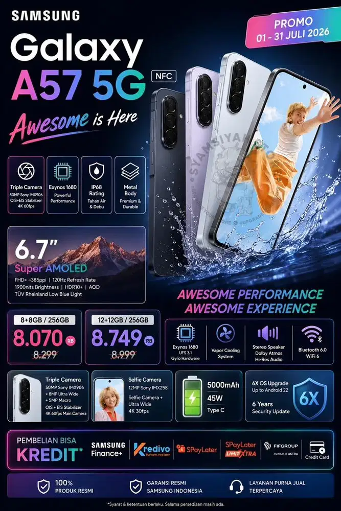 Promo bisa inden Samsung A57 All varian