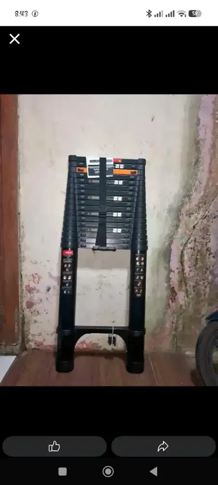 tangga teleskopic pnjanh 6,1 m Merk WOLEC