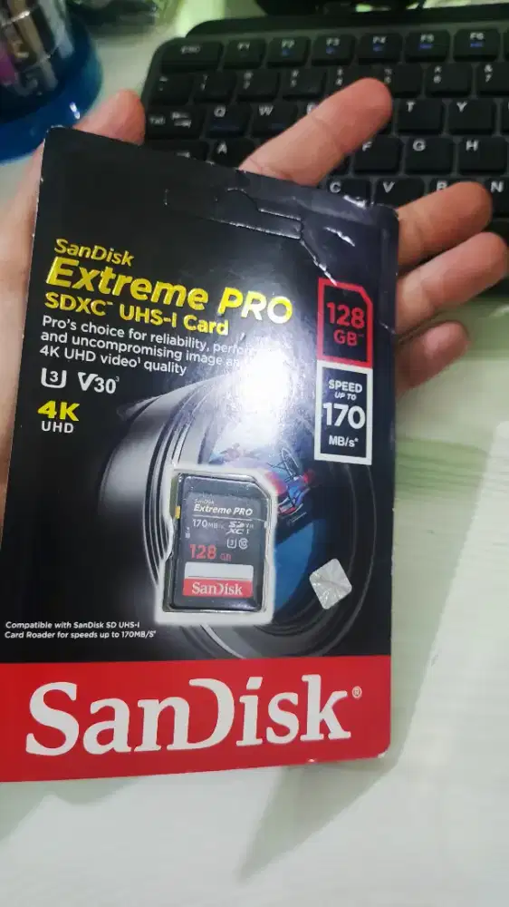 SDXC Memory Card SANDISK Extreme Pro 128GB