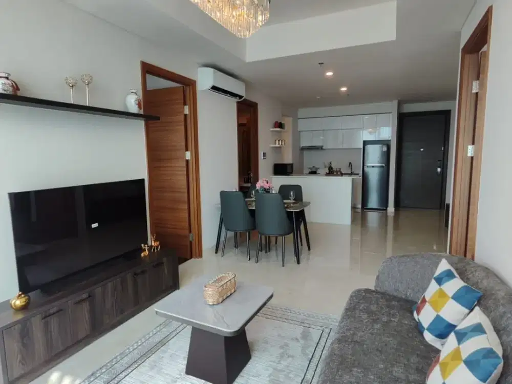 B12 Sewa Apartemen Mewah 2BR Dekat St Moritz Pet Friendly