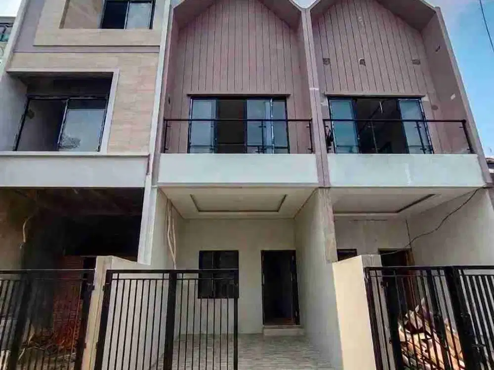 Last Unit Rumah Baru 2 Lantai Facade Model Skandinavia di Duri Kepa Area Jakbar