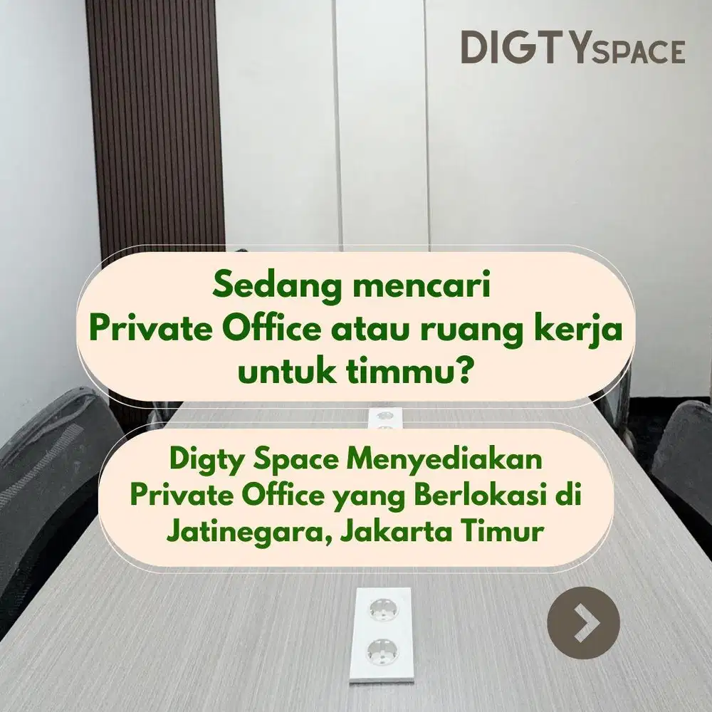 SEWA RUANG KANTOR PRIVATE DI JATINEGARA JAKARTA TIMUR, MULAI 2.5JT!