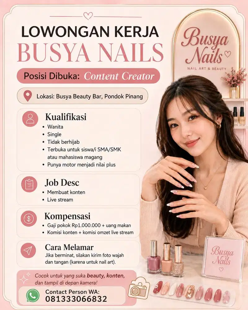Lowongan Content Creator Non Hijab Bisa Sambil Kuliah