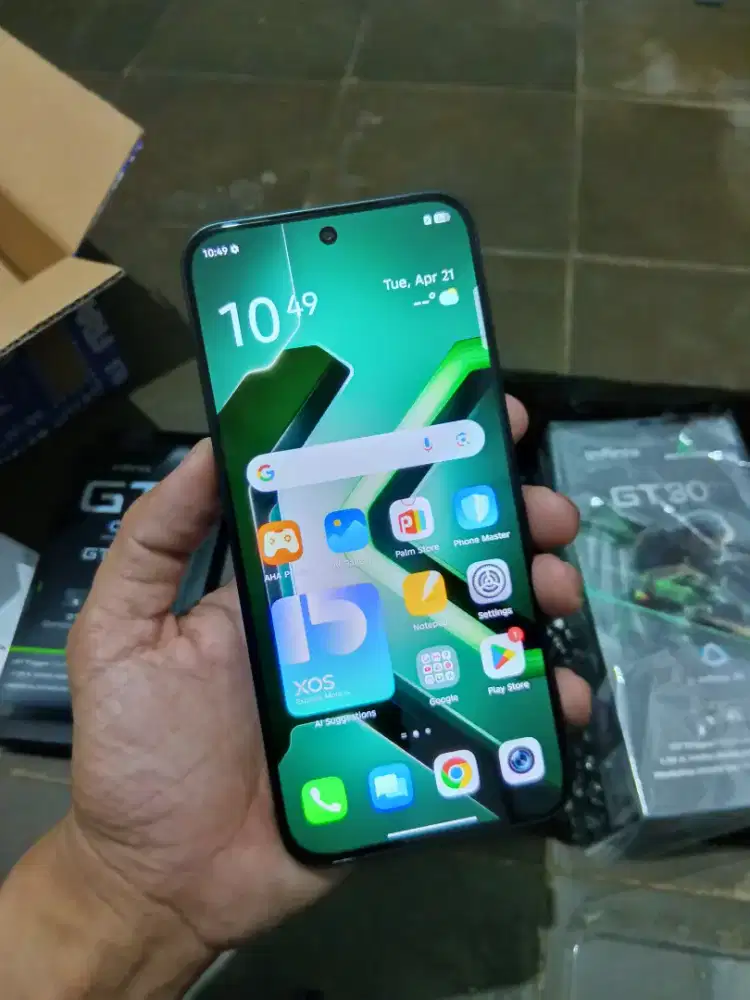 Infinix GT 30 5G 8/256 GB Pulse Green Fullset Garansi Panjang