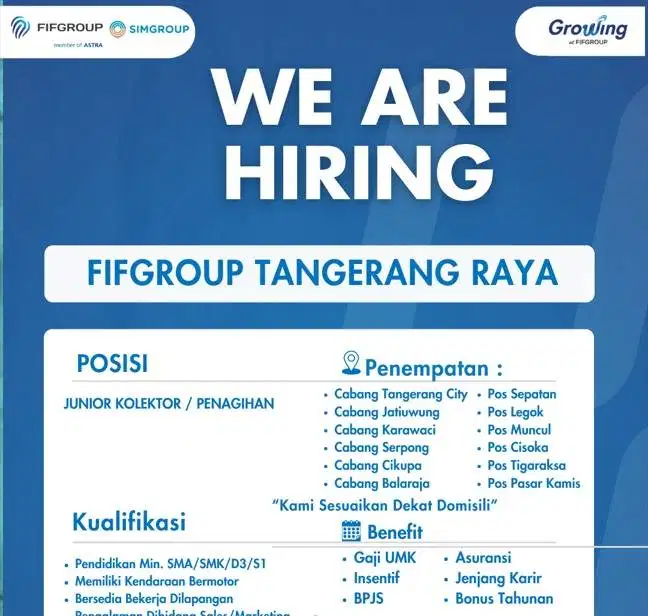 Loker Junior Kolektor Serpong