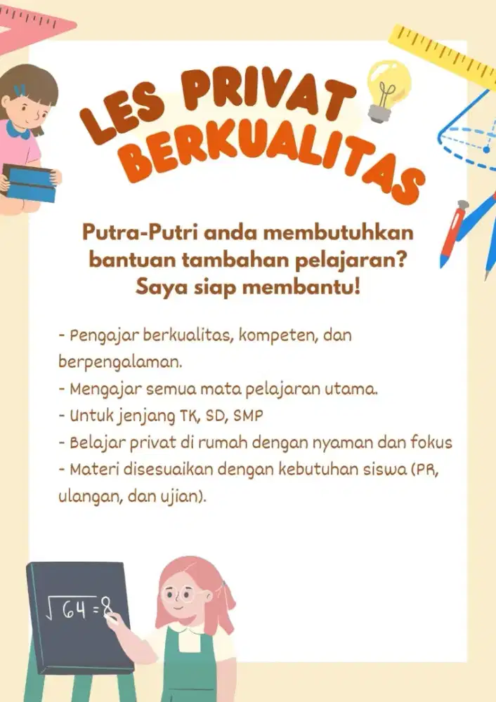 Les private SD dan SMP