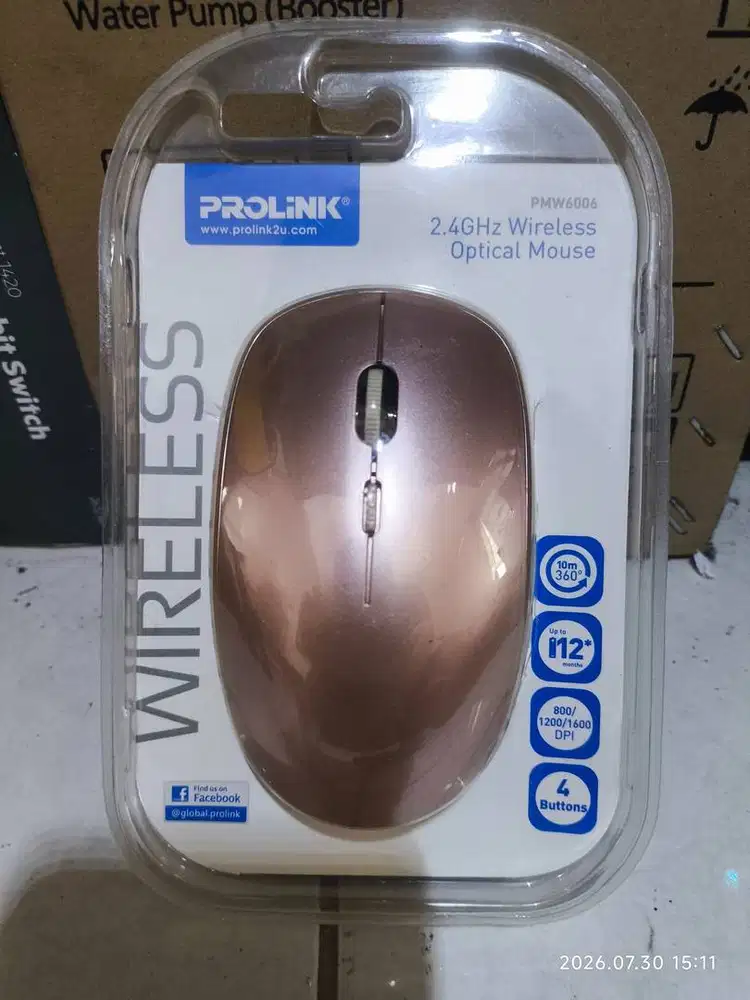 Mouse Wireless Prolink PMW6006 2.4GHz Bekas