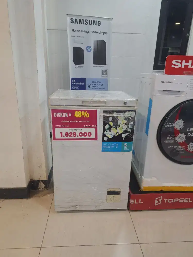 Promo Cicilan Frezer Box 100L dan 200L,bergaransi