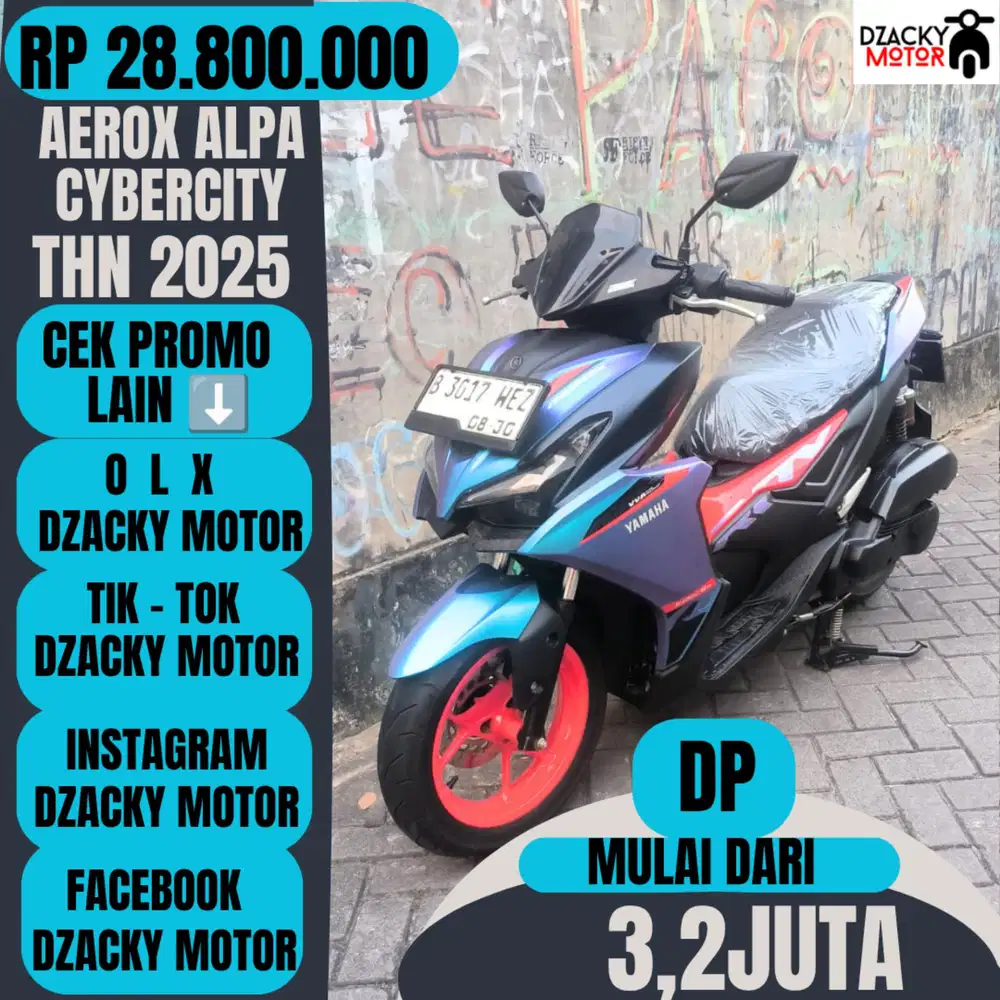 AEROX ALPHA CYBERCITY THN 2025 SECOND LIKE NEW