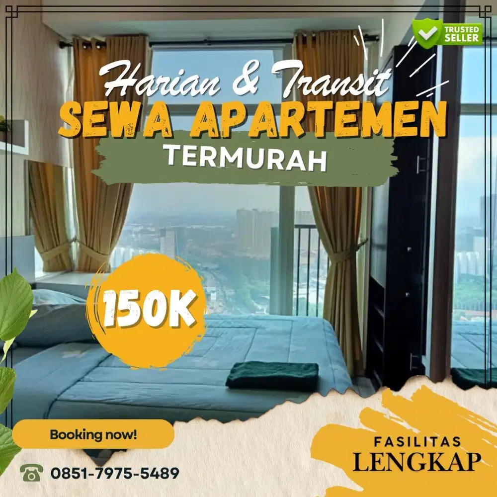 Sewa Apartemen Harian/Transit Tangerang TREEPARK CITY Cikokol Termurah