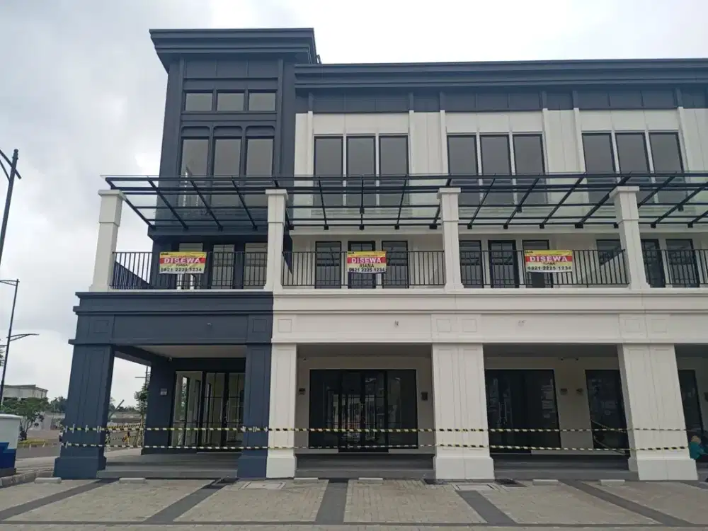 DISEWAKAN RUKO THE HUDSON 3 LANTAI LOKASI STRATEGIS