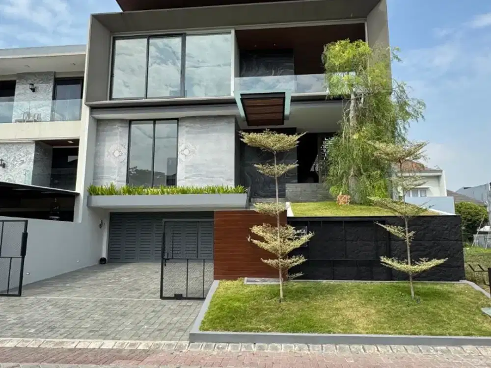Rumah Mewah Konsep Villa Somerset Citraland, 3 Lantai, 6 K.Tidur, 6 K.Mandi, SHM.