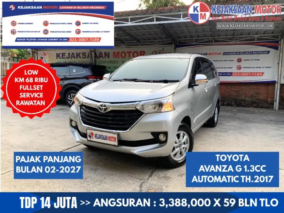 Toyota Avanza G 1.3cc Automatic Th.2017