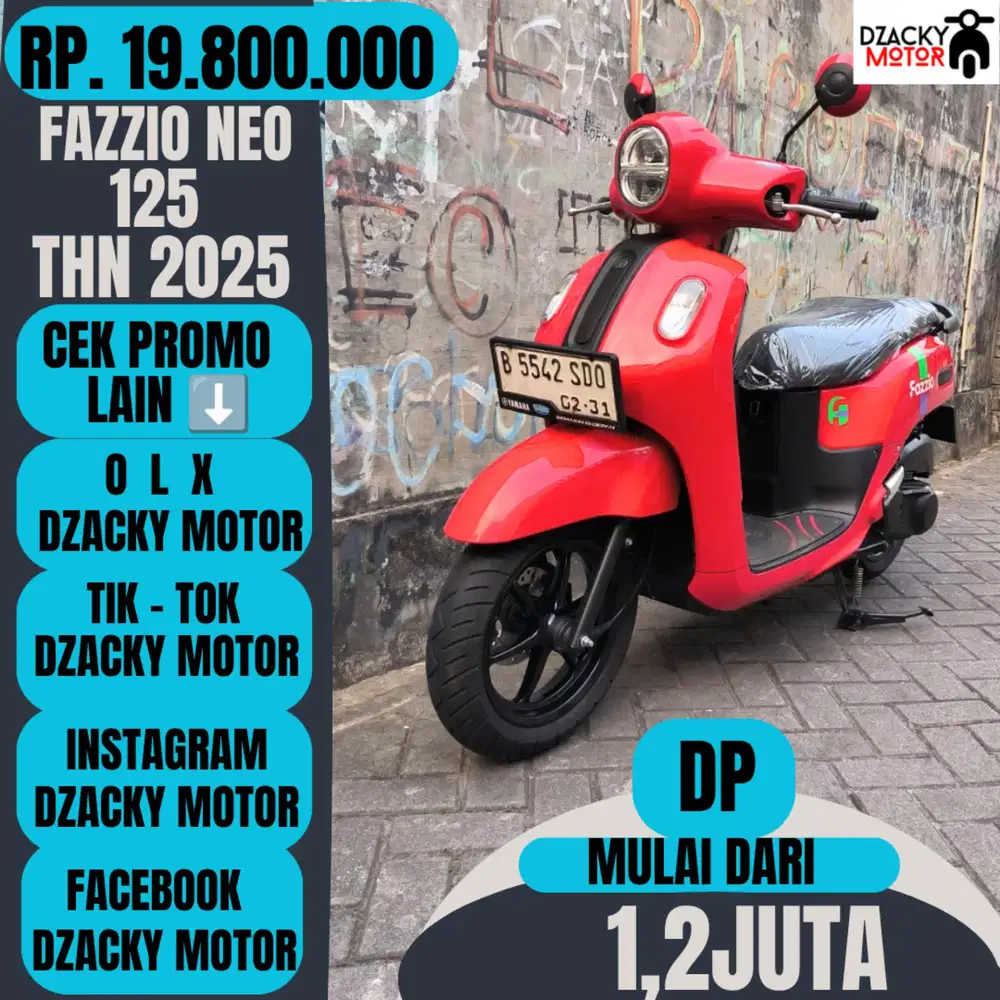 FAZZIO NEO 125 THN 2025 SECOND LIKE NEW