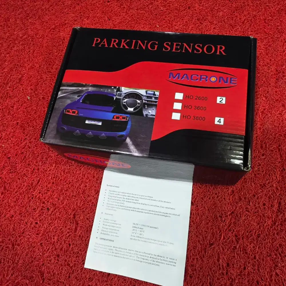 Parking Sensor Mundur MACRONE HO 2600 Sensor mundur Mobil 2 Mata