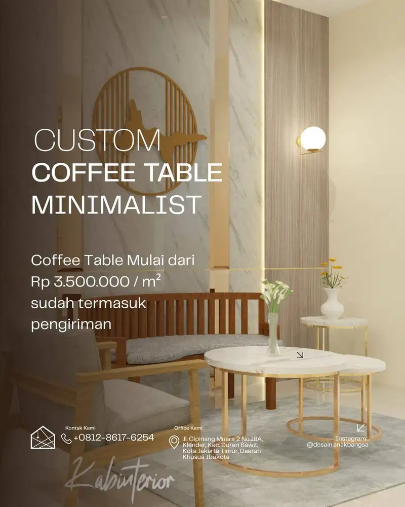 Custom Coffee Table Minimalist
