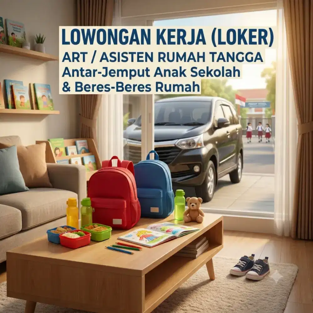 Dibutuhkan ART untuk anter jemput anak menginap