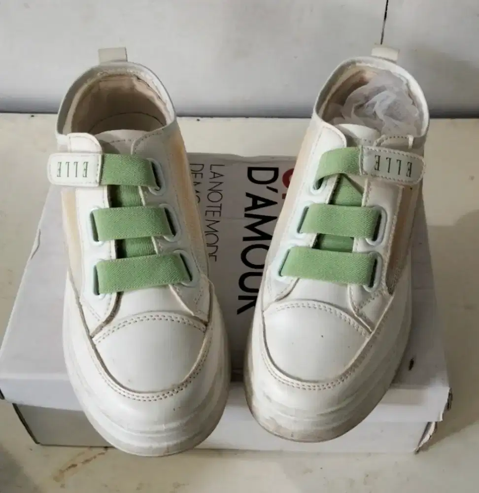 Sepatu santai ELLE Putih Hijau 39
