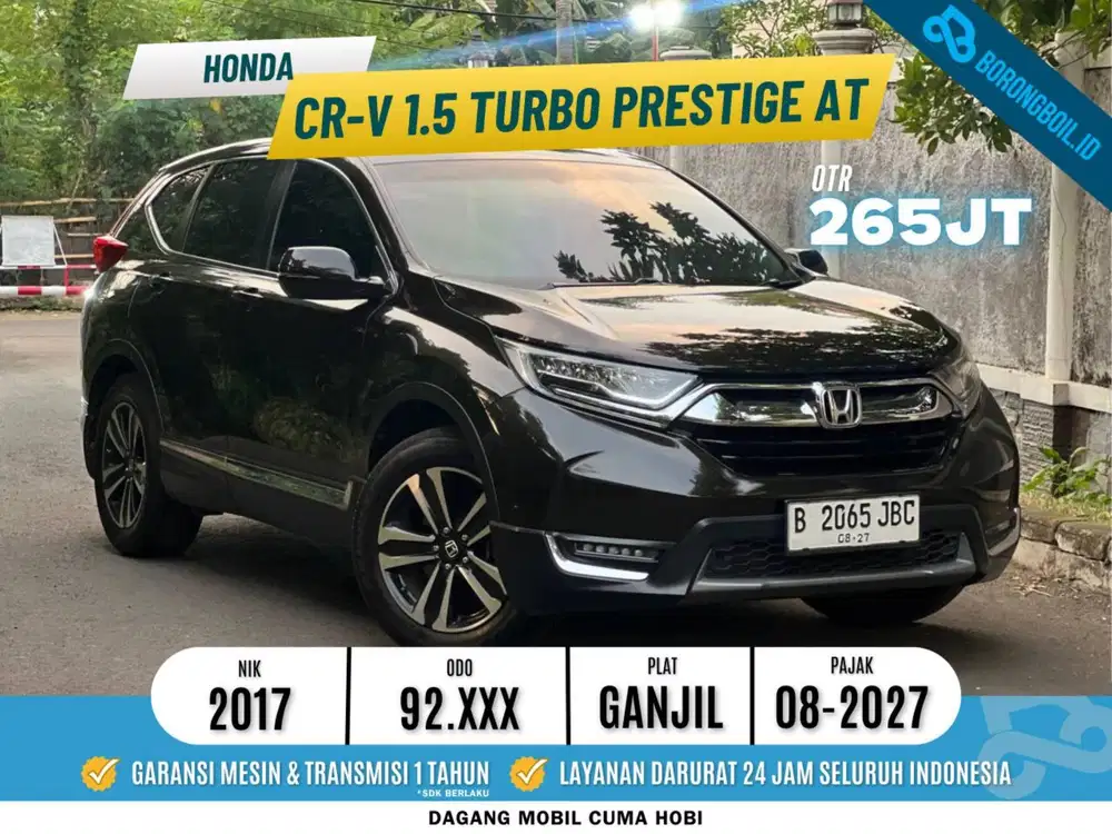 TDP 7 JUTA || Honda CRV 1.5 Turbo Prestige AT 2017