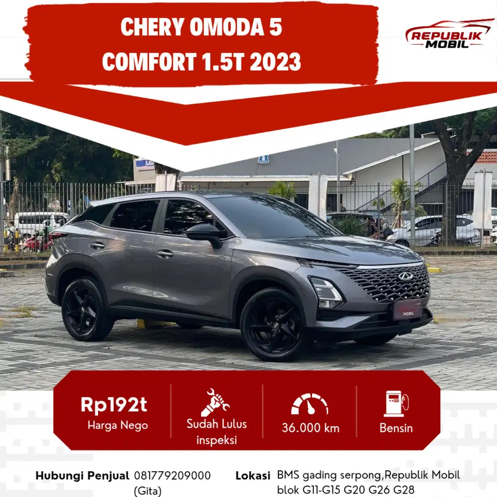 Chery Omoda 5 Comfort 1.5 AT 2023 PAJAK SUPER PANJANG