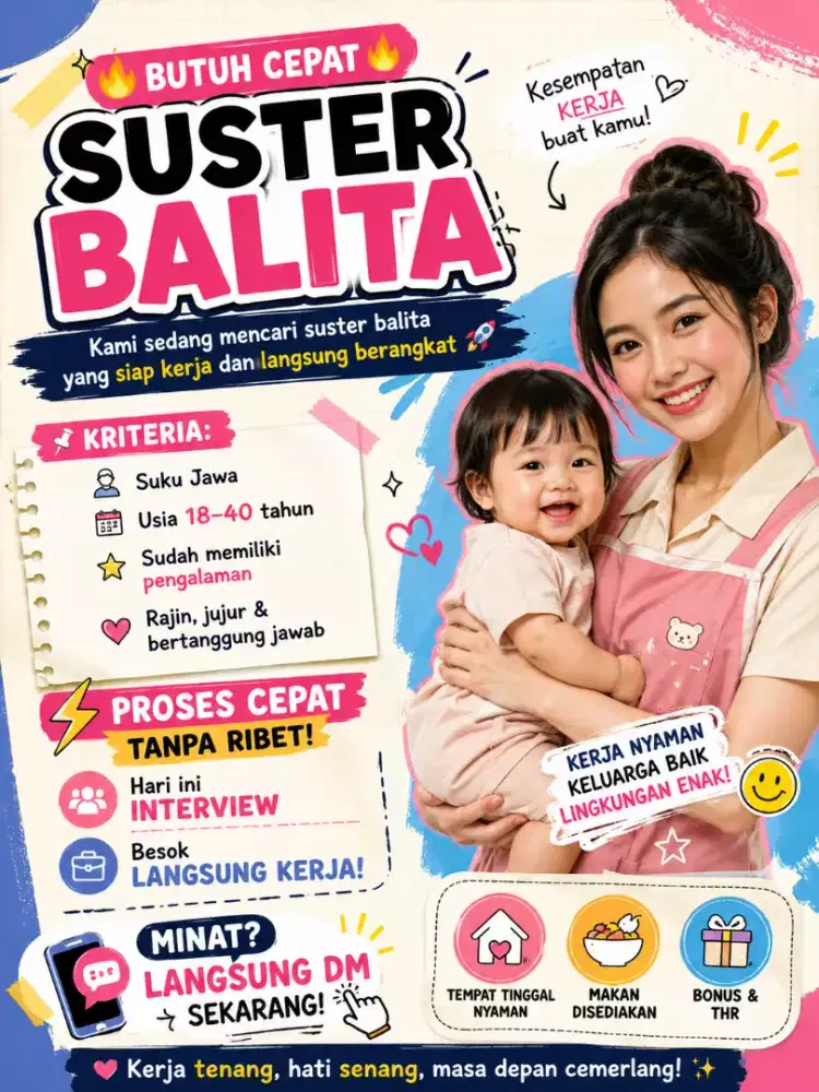 Lowongan kerja suster balita