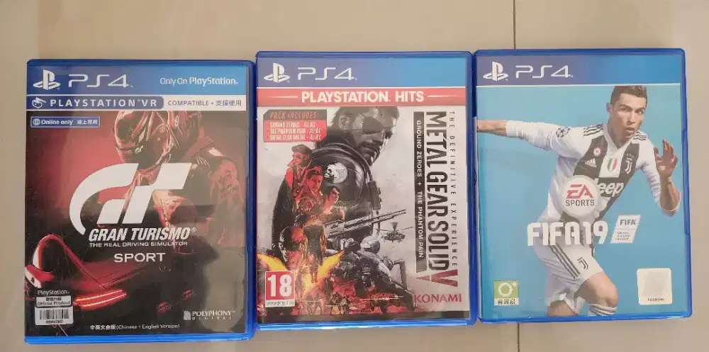 Dijual PS4 games 3 games sesuai foto