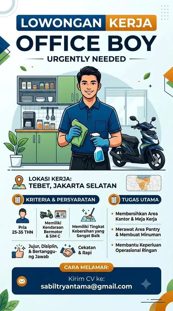 WE'RE HIRING - Office Boy (Ob)