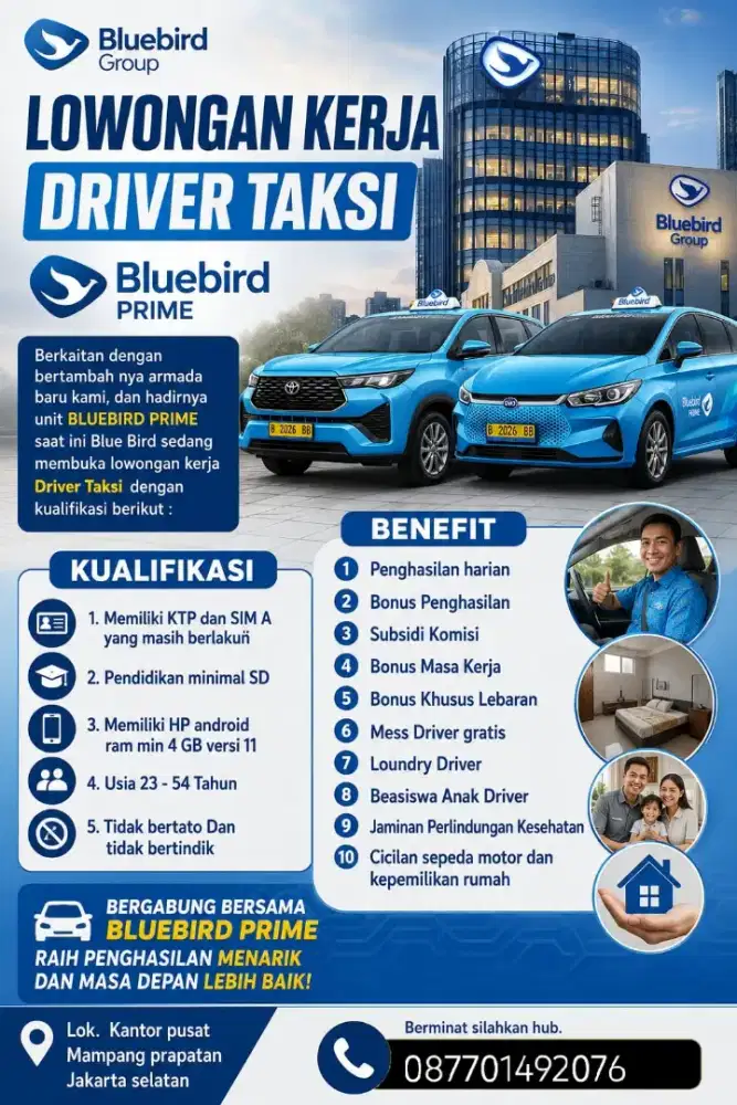 lowongan driver taksi