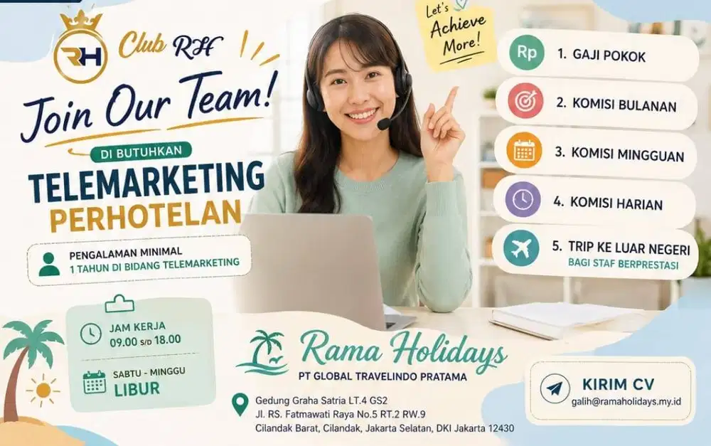 Dibutuhkan Telemarketing Perhotelan
