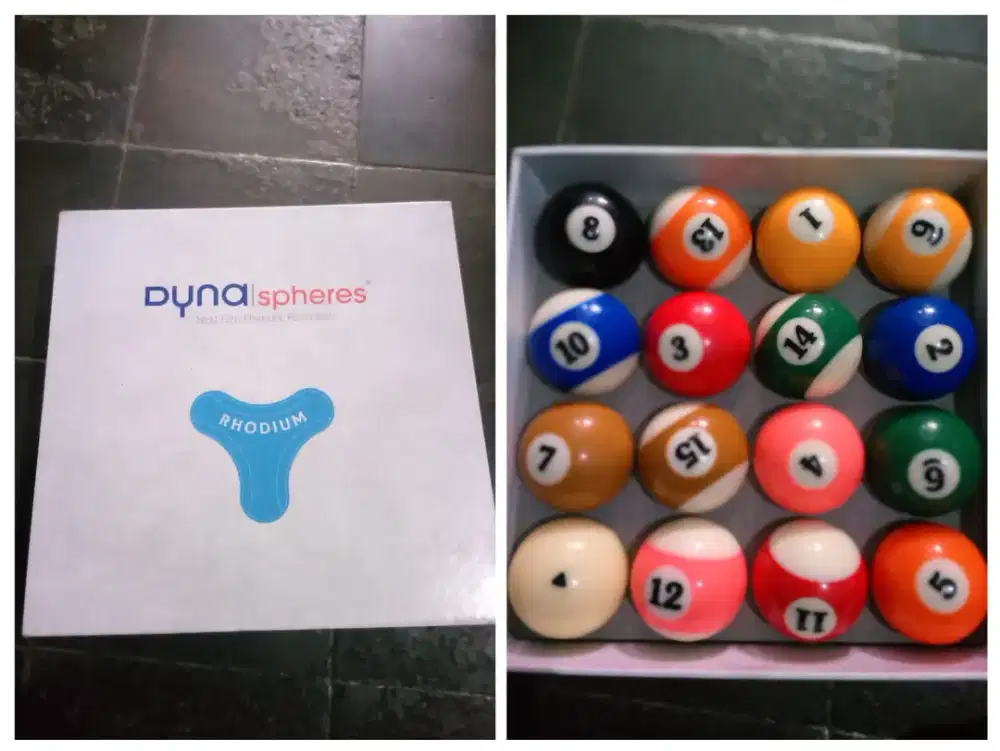 Bola billiard dynaspheres rhodium