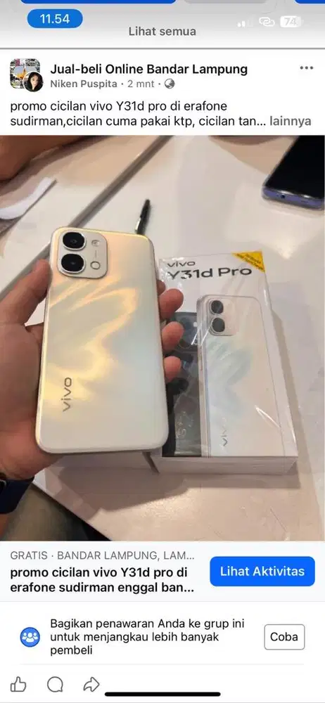 promo cicilan vivo Y31d di erafone sudirman