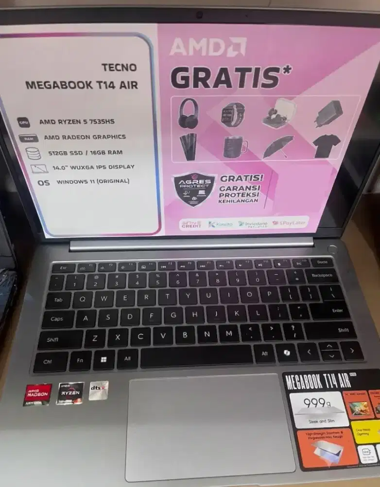 Laptop Tecno megabook T14 Air Promo Cicilan Bunga Rendah