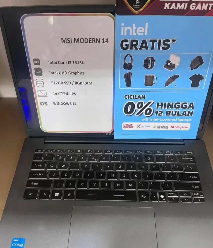 Laptop Msi Modern 14 Cicilan Bunga 0%