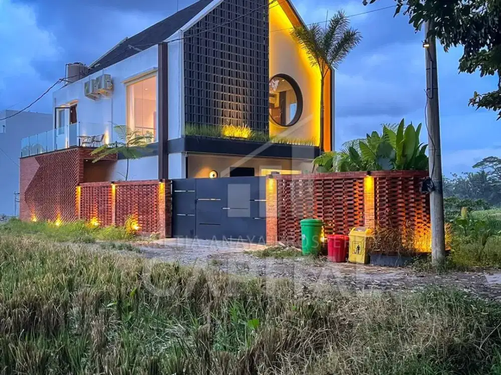 RICE FIELD VIEW VILLA IN UBUD BALI READY FOR YOU TO MOVE IN